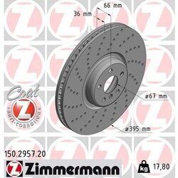 Brzdový kotúč ZIMMERMANN 150.2957.20