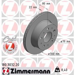 Brzdový kotúč ZIMMERMANN 180.3032.20