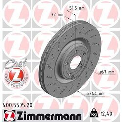 Brzdový kotúč ZIMMERMANN 400.5505.20