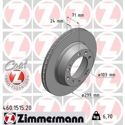 Brzdový kotúč ZIMMERMANN 460.1515.20