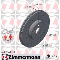 Brzdový kotúč ZIMMERMANN 400.5578.30