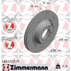 Brzdový kotúč ZIMMERMANN 460.4533.75