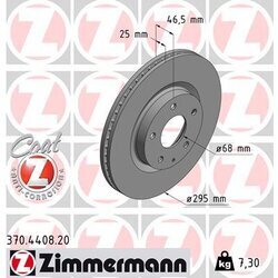 Brzdový kotúč ZIMMERMANN 370.4408.20