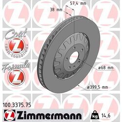 Brzdový kotúč ZIMMERMANN 100.3375.75