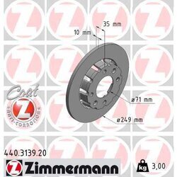 Brzdový kotúč ZIMMERMANN 440.3139.20