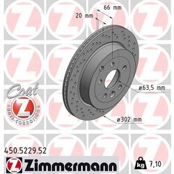 Brzdový kotúč ZIMMERMANN 450.5229.52