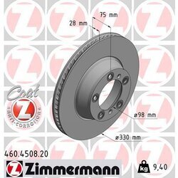 Brzdový kotúč ZIMMERMANN 460.4508.20