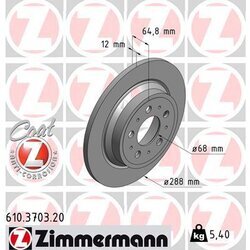 Brzdový kotúč ZIMMERMANN 610.3703.20