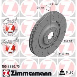 Brzdový kotúč ZIMMERMANN 100.3380.70