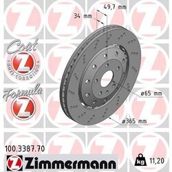 Brzdový kotúč ZIMMERMANN 100.3387.70