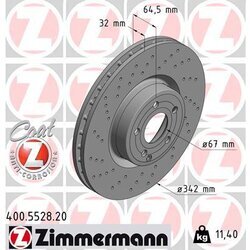 Brzdový kotúč ZIMMERMANN 400.5528.20