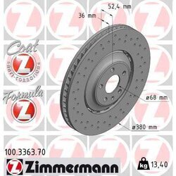 Brzdový kotúč ZIMMERMANN 100.3363.70