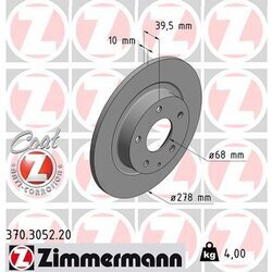 Brzdový kotúč ZIMMERMANN 370.3052.20