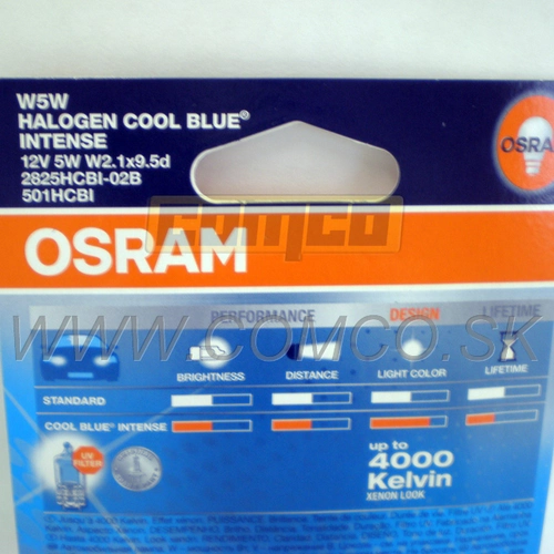 Cool Blue W5W Intense XENON Look 5W Set 2ks /OSRAM/ - obr. 1